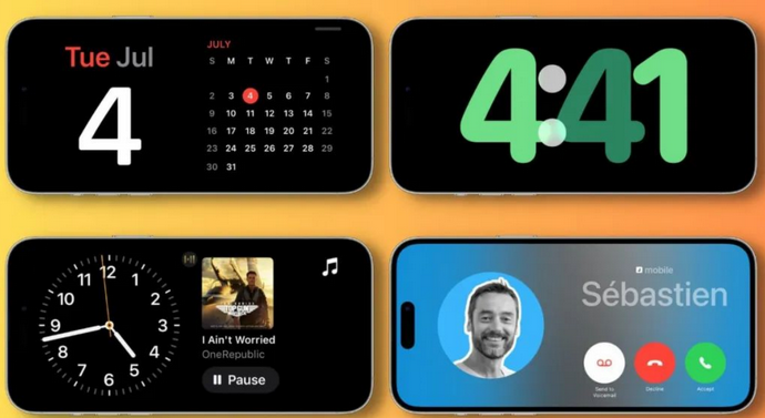 河间苹果手机维修分享iOS17横屏充电待机显示有什么好处 