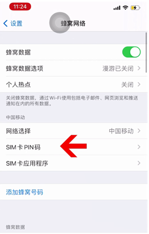 河间苹果14维修网分享如何给iPhone14的SIM卡设置密码 