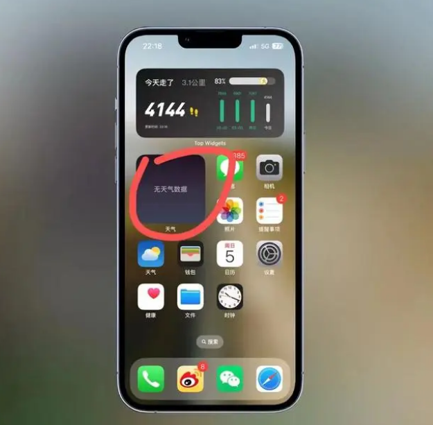 河间苹果手机维修分享:iOS16主屏幕天气小组件无法正常工作怎么办？ 