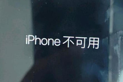 河间苹果服务网点分享锁屏界面显示“iPhone 不可用”如何解决 