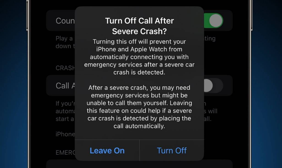 河间苹果14维修分享 iPhone 14 和 Apple Watch 上关闭崩溃检测 