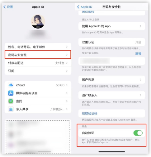 河间苹果手机维修分享iOS 16 自动验证功能开启方法 
