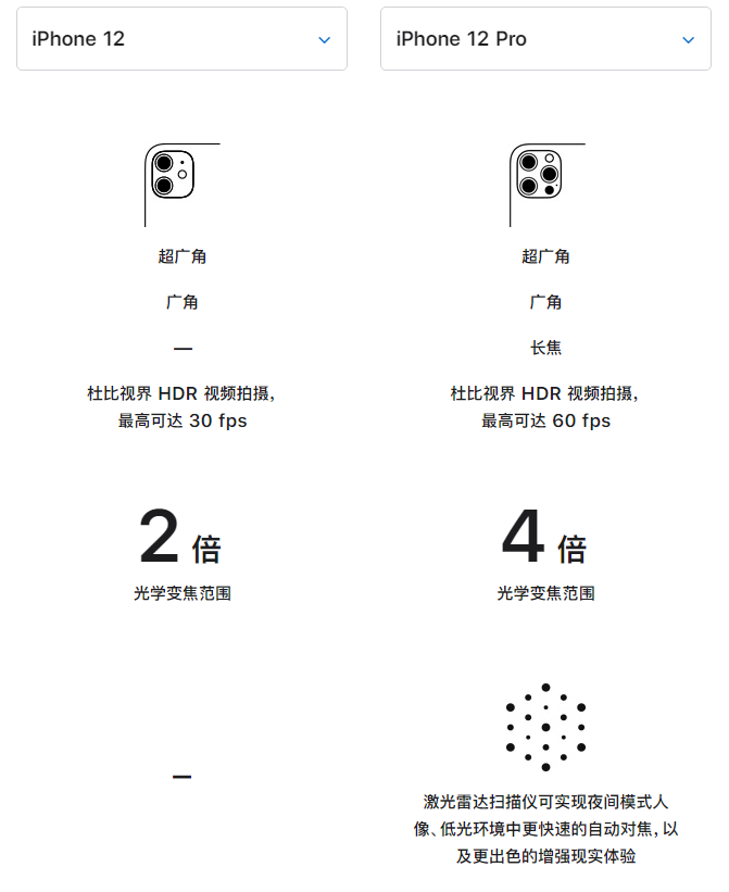河间苹果手机维修分享苹果 iPhone 12 与 iPhone 12 Pro 选哪款 